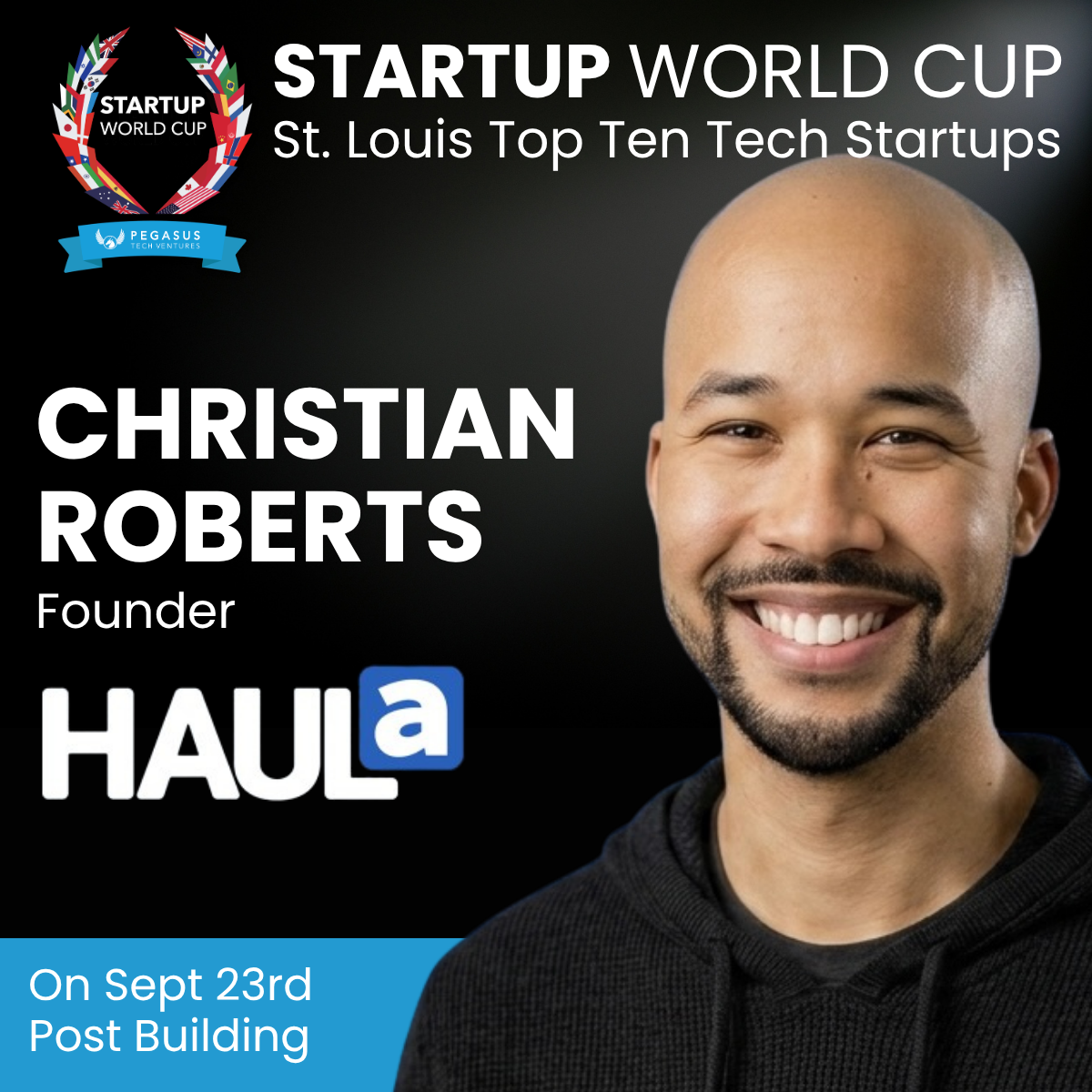 Christian Roberts featured in the Startup World Cup St. Louis Top Ten Tech Startups announcement